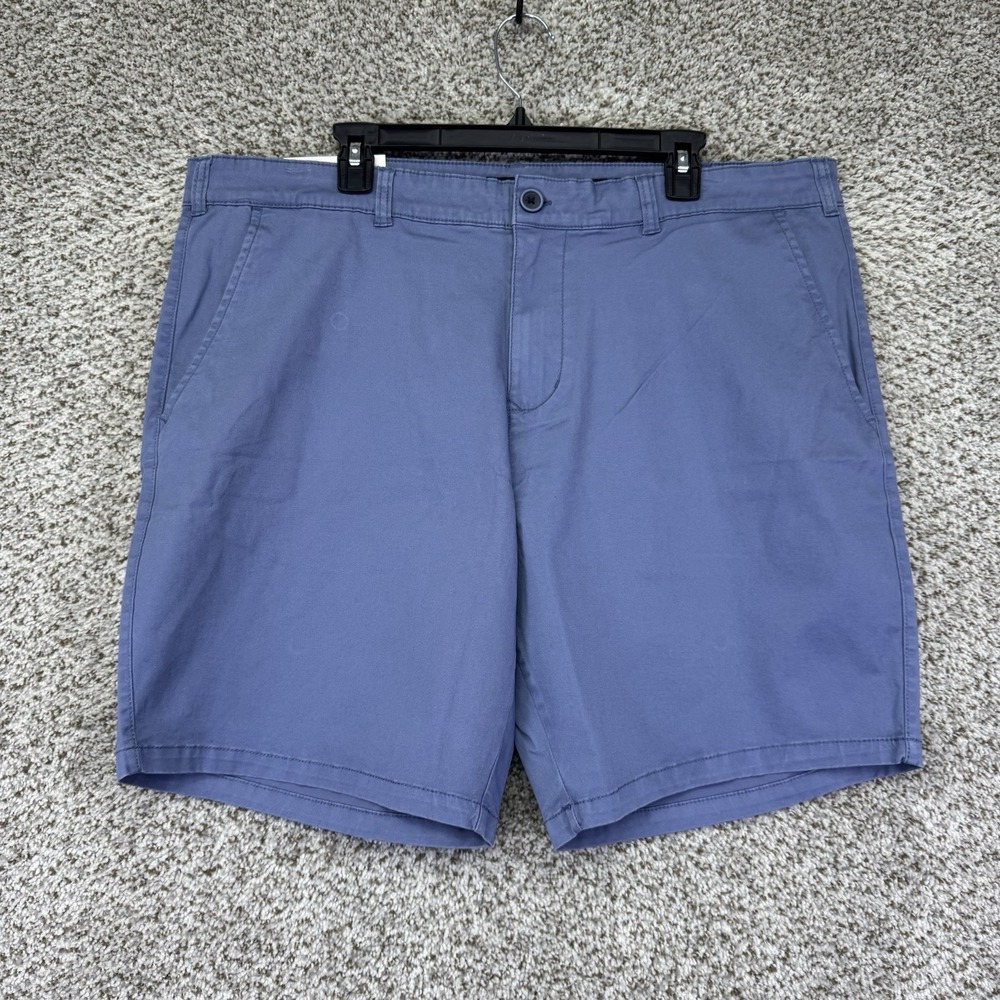 NEW Sperry Flex Cotton Shorts Men's Size 40 Casual Outdoor Khaki Flat Front Blue